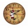 Horloge Vin MDF Beaujolais, Diam 34 cm