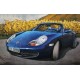 Tableau Métal 3D XL : La Porsche Cabriolet Boxter, Bleu, L 120 cm