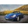 Tableau Métal 3D XL : La Porsche Cabriolet Boxter, Bleu, L 120 cm