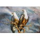 Tableau Métal 3D : Aigles royaux à têtes blanches, L 120 cm