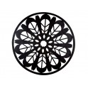 Décoration murale métal : Mandala en métal, Marron & Noir, H 80 cm