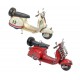 Scooter Miniature métal Vintage, Couleur Jaune, Modèle Italia L 26 cm