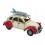 Voiture 2 CV Capote ouverte Rouge, L 26 cm