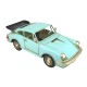 Véhicule Laiton Miniature : Voiture de Sport Ancienne, Bleu, L 25,5 cm