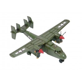 Avion miniature Laiton : Bombardier Bimoteurs, Vert, L 28 cm