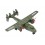 Avion miniature Laiton : Bombardier Bimoteurs, Vert, L 28 cm
