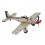 Miniature Laiton : Avion de guerre Gris, Marquage Damiers, L 35 cm