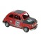 Miniature en métal : Type Fiat 500 Numéro 56, Rouge & Noir, L 27 cm