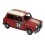 Voiture 2 CV Capote ouverte Rouge, L 26 cm