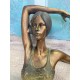 Statuette femme : Songe, hauteur 13 cm