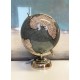 Globe terrestre déco, Petit Modèle La Pérouse, Version Noire, H 39 cm