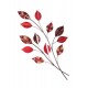Décoration murale Fleurs : Branches & Feuillages, Rouge, H 70 cm