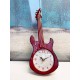 Horloge rétro : Modèle Guitare Electrique, H 34 cm