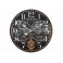 Horloge Cartographie & Balancier, Mod. Noir & Blanc, H 58 cm