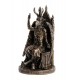 Statuette résine : L'archange Saint Michel et La balance de Justice, H 27 cm