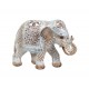 Statuette Eléphant, Taille 3, Mod Pendjab, L 20 cm