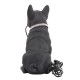 Lampe Bouledogue Français, Tendance contemporaine, Noir, Hauteur 29 cm