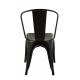 Chaise Rétro Urbaine, Modèle City, Anthracite, H 86 cm