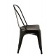 Chaise Rétro Urbaine, Modèle City, Anthracite brillant, H 84 cm