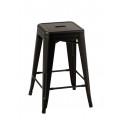 Tabouret de bar Rétro Urbain, Modèle City, Anthracite, H 61 cm