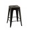 Tabouret de bar Rétro Urbain, Modèle City, Anthracite, H 61 cm