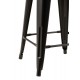 Tabouret de bar Rétro Urbain, Modèle City, Anthracite, H 61 cm