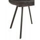Chaise contemporaine, Modèle Cosmo, Gris, H 86 cm