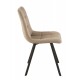Chaise vintage patchwork pied bois, modèle "Antic Line"