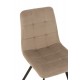 Chaise vintage patchwork pied bois, modèle "Antic Line"