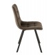 Chaise vintage patchwork pied bois, modèle "Antic Line"