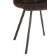 Chaise vintage patchwork pied bois, modèle "Antic Line"