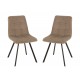 Chaise vintage patchwork pied bois, modèle "Antic Line"