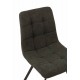 Chaise contemporaine, Modèle Trendy, Gris foncé, H 86 cm