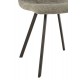 Chaise contemporaine, Modèle Trendy, Gris foncé, H 86 cm