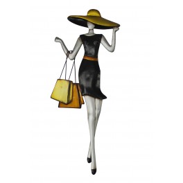 Déco murale métal : Shopping chic au féminin, Collection Life, H 69 cm