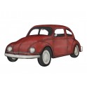 Déco murale Voiture : La Coccinelle XL, Modèle Rouge, L 77 cm