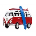 Déco murale : Le Combi et Planche de Surf, Mod Rouge, L 74 cm