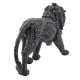 Statuette Design : Lion XL Noir, Black Rock, L 45 cm