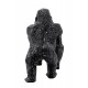 Statuette Résine Design : Gorille XL Noir, Modèle Black Rock, L 43 cm