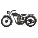 Déco murale métal : Moto, Gris et Noir, L 98 cm