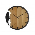 Grande Horloge Bois et Métal, Modèle Woody, Diamètre 50 cm