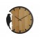 Grande Horloge Bois et Métal, Modèle Woody, Diamètre 50 cm