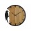 Grande Horloge Bois et Métal, Modèle Woody, Diamètre 50 cm