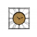 Grande Horloge Bois et Métal, Modèle Organik 2, Diamètre 50 cm