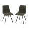 Chaise vintage patchwork pied bois, modèle "Antic Line"