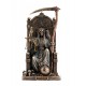 Statue Résine Santa Muerte et la Faux, Folklore Sud Américain, H 21 cm