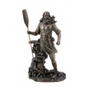 Statue Dieu Njörd,, Dieu de la Marins et Pêcheurs, Antic Line, H 25 cm