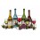 Déco murale Multicolore : 4 Bouteilles de Vin, 4 Verres et Raisin, L 88 cm