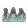 Figurine 3 Bouddhas de la Sagesse, Coll Baby Zen, L 16,5 cm