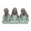 Figurine 3 Bouddhas de la Sagesse, Coll Baby Zen, L 16,5 cm